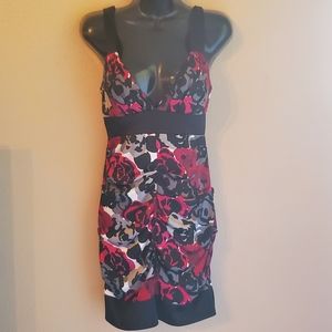 Silky floral dress